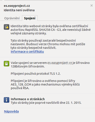 transparencia del certificado de chrome transparencia del certificado de chrome