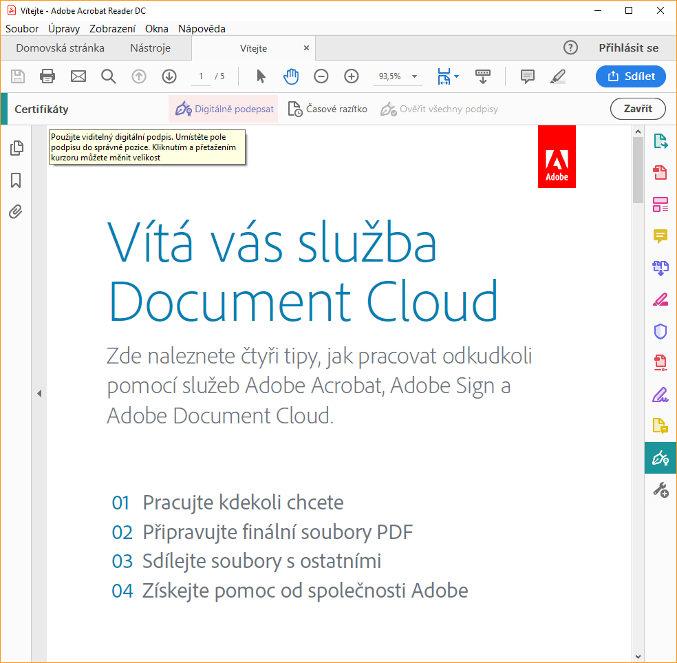 Firmar en Adobe Reader